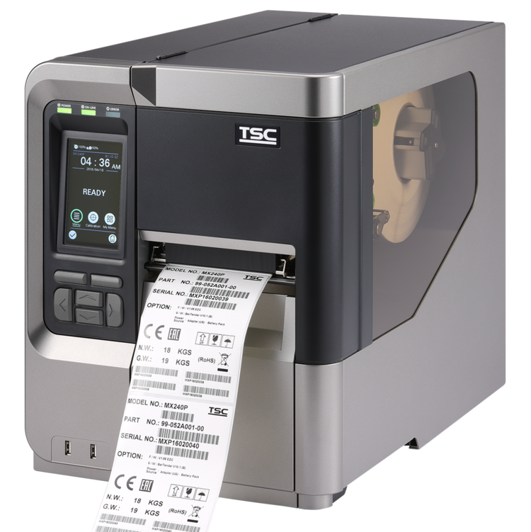 TSC Drucker MX241P für hohe Druckvolumen in rauhen Umgebungen