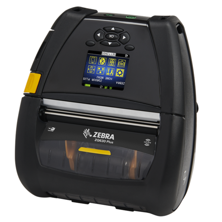 Zebra ZQ630 Plus - Mobiler Etikettendrucker mit Farbdisplay