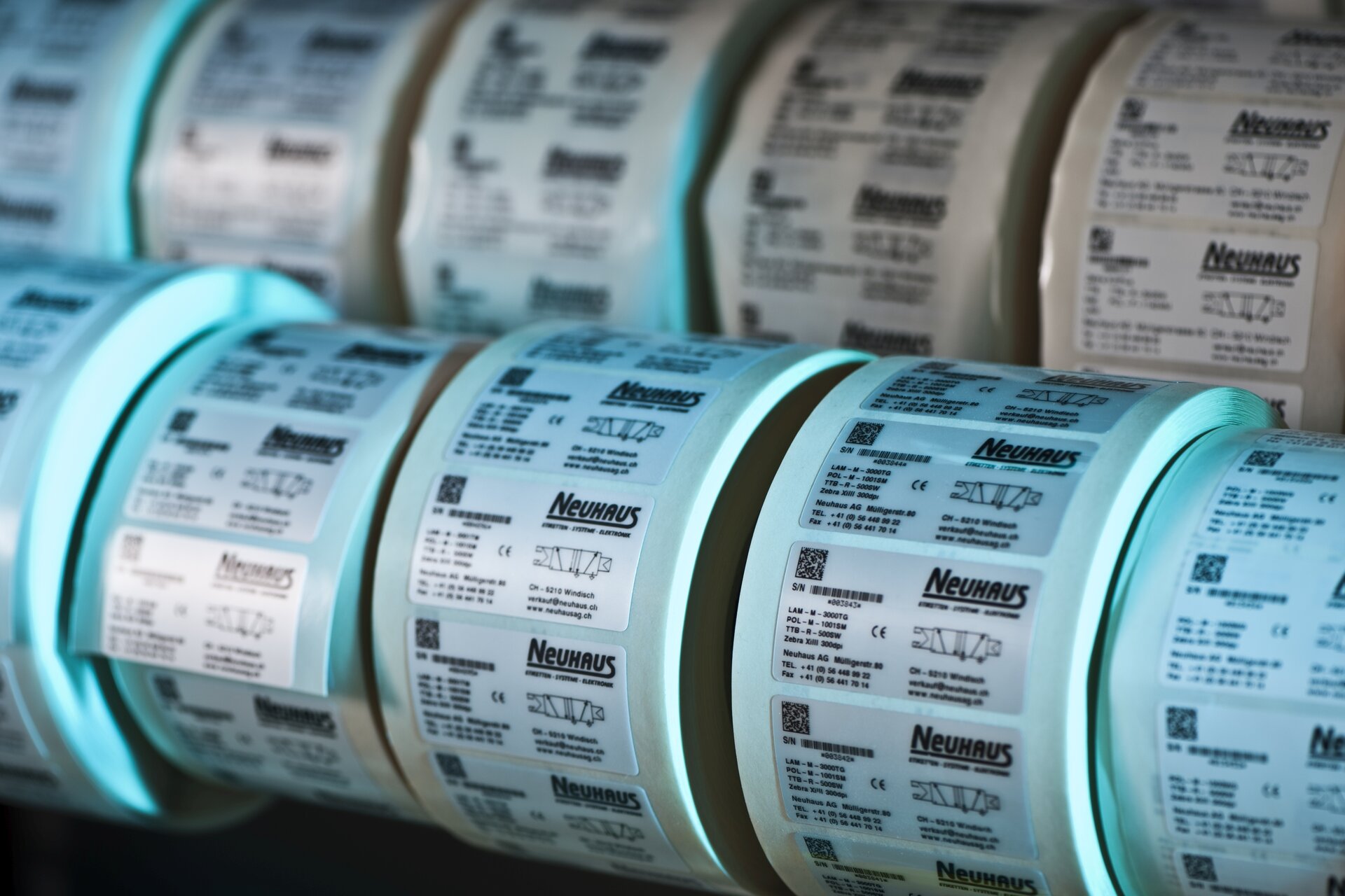 Etiketten - Übersicht von Typenschildern